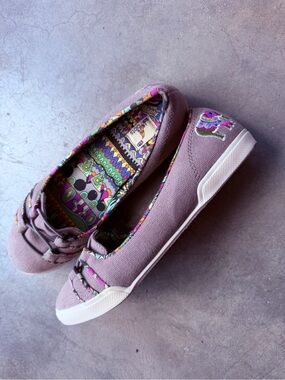 Sak Roots Grey-ish Purple Canvas Slip-On Sneakers for Women